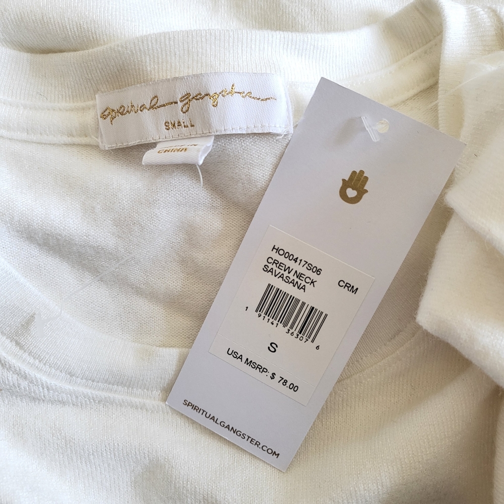 Spiritual Gangster Love Savasana Pullover Sweatshirt NWT Small - Picture 9 of 11